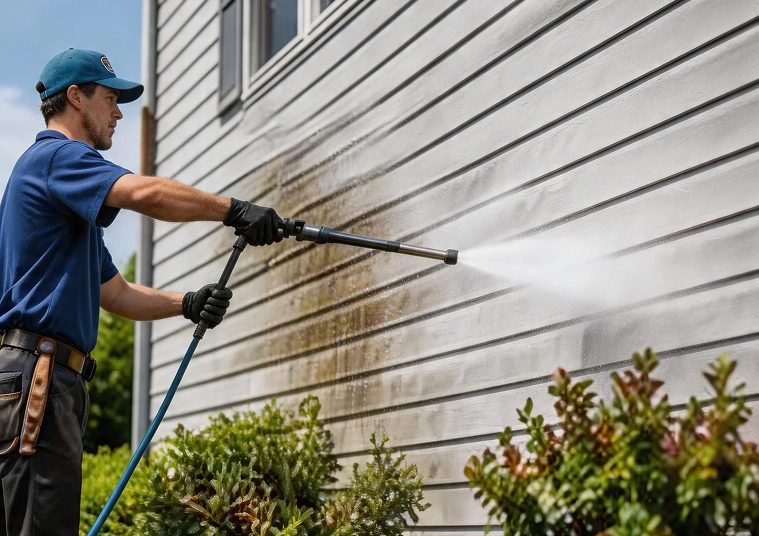 Pressure washing services Fort Pierce removing dirt and grime to restore clean exterior surfaces.